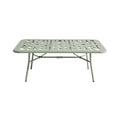 Foldable Outdoor Aluminum Coffee Table with Perforated Design